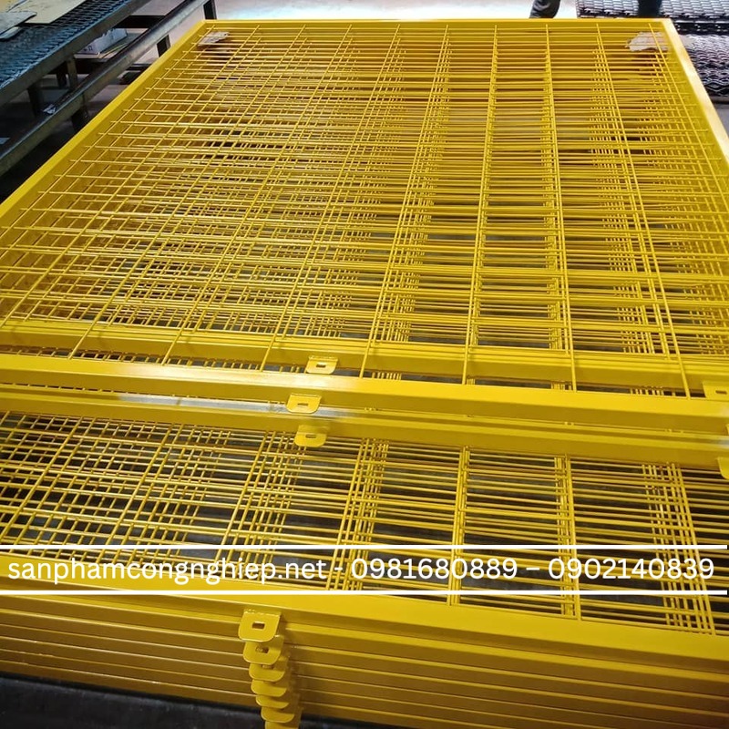 Lưới hàn ô vuông sơn tĩnh điện hàn khung