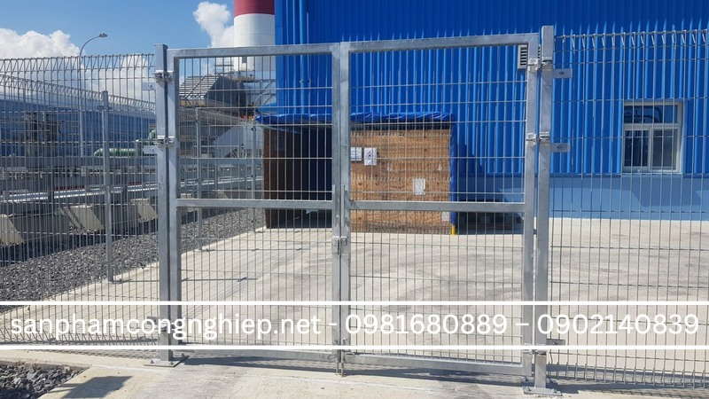 Hàng rào lưới thép hàn gấp tam giác mạ kẽm